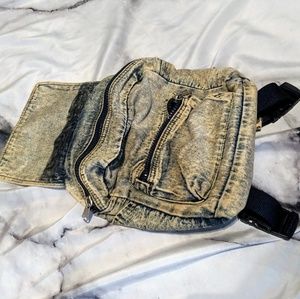 Vintage Mini Jean Backpack